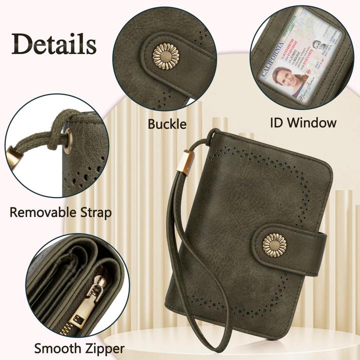 Produktbild Only-Bags.Store Brieftasche Grosse Kapazität PU-Leder Vintage Brieftasche