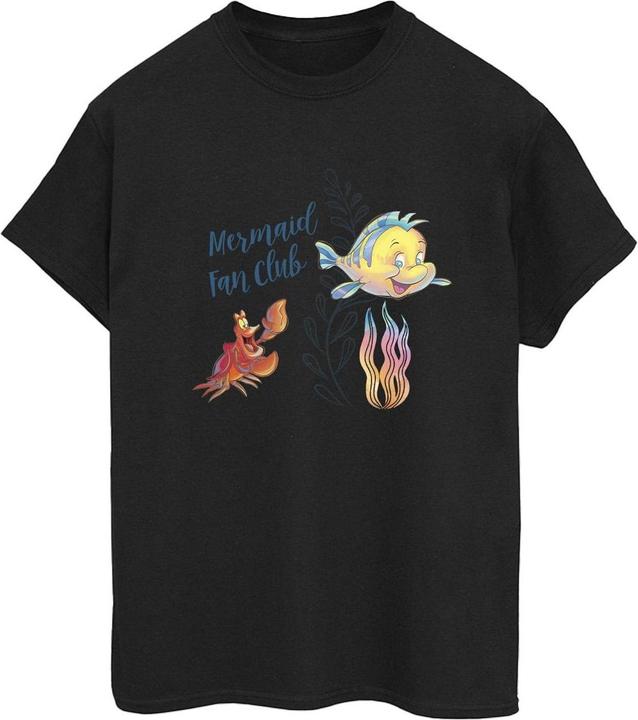 Actual product image Disney Womens/Ladies The Little Mermaid Club Cotton Boyfriend T-Shirt (3XL)