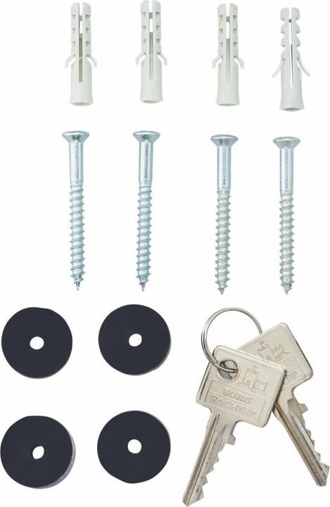 Image du produit Burg Wächter Boîte à lettres de clôture en acier peint par poudrage LxHxP 362/322/100 mm Potsdam blanc avec