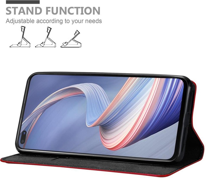 Actual product image Cadorabo Book Invisible Magnet Cover (Oppo A92s)