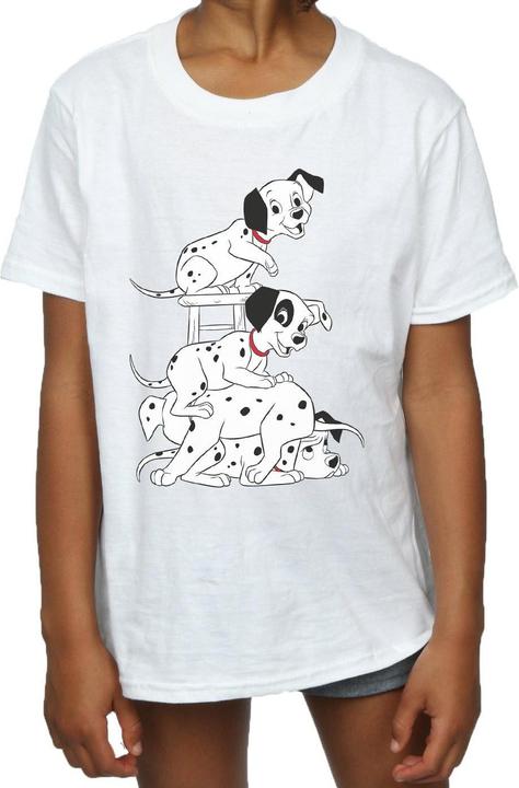 Produktbild 101 Dalmatians Mädchen Stuhl Baumwolle TShirt (140, 146)