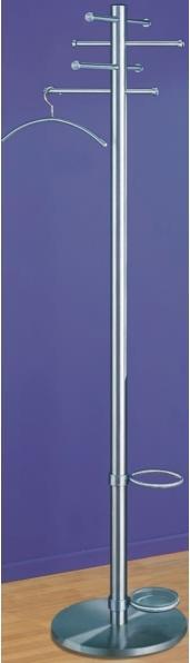 Actual product image Kerkmann Clothes rack Arte 30687181 silver metal 8 hooks 41.0 x 180.0 cm