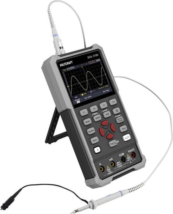Actual product image Voltcraft DSA-3100 Hand-Oszilloskop 100 MHz 2-Kanal 500 MSa/s 8 kpts 8 Bit Hand (CAT II)