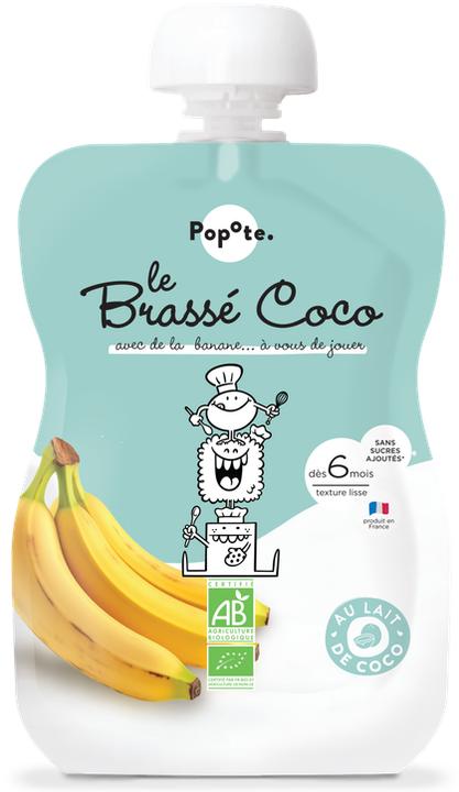 Produktbild Popote Quetschie Kokosjoghurt-Banane (100 g)
