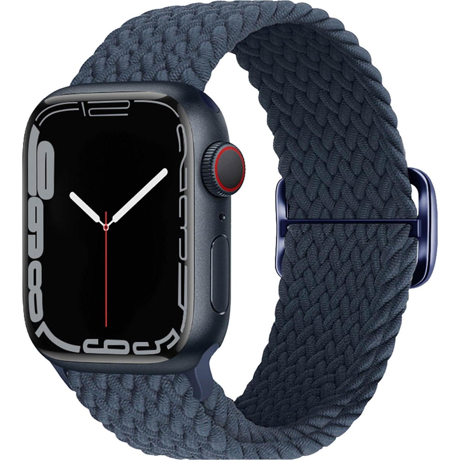 Avizar Ersatzarmband (Nylon, Apple Watch Series 6, Apple Watch Series 7, Apple Watch Series 8), Uhrenarmband, Blau