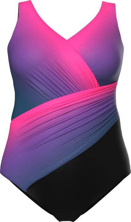 Actual product image Ulla Popken Ombre Wrap Look Swimsuit (56)