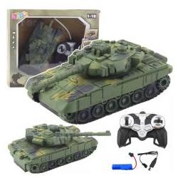 Lean Toys T90 Militärpanzer ferngesteuert RC Lichter Sounds Grün 1:18