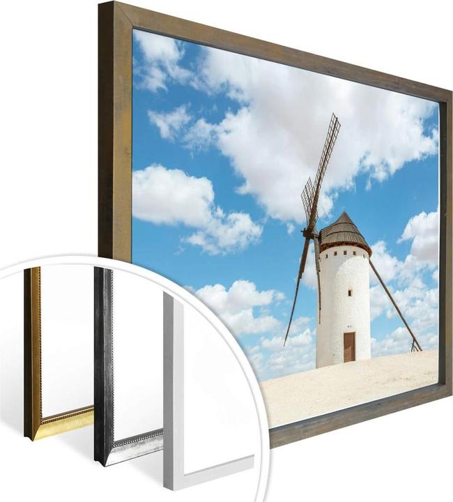 Image du produit Trenddeko Moulins à vent sur la route de Don Quichotte en Espagne (60 x 50 cm)