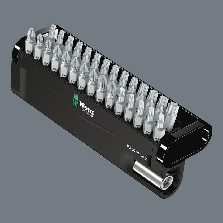 Produktbild Wera Bit-Check 30 Wood 2 SB (2xPZ3, TX 4 x 25 mm, PH2X 25mm, 5 x PZ, 1x TX40)