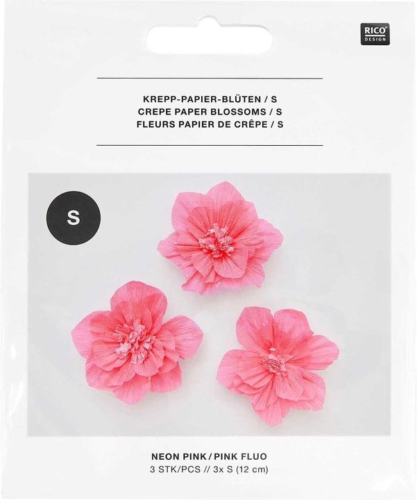 Immagine prodotto Rico Design Krepppapier-Blüten, 3 Stück (3 x)