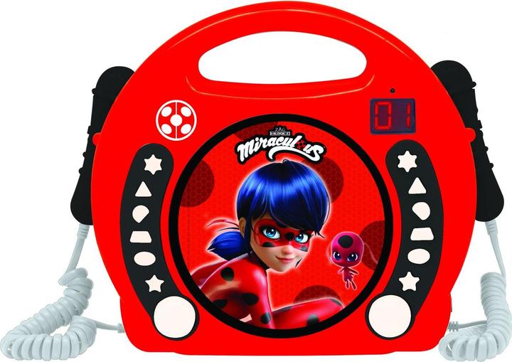 Actual product image Lexibook Miraculous Portable CD Player with 2 Microphones
