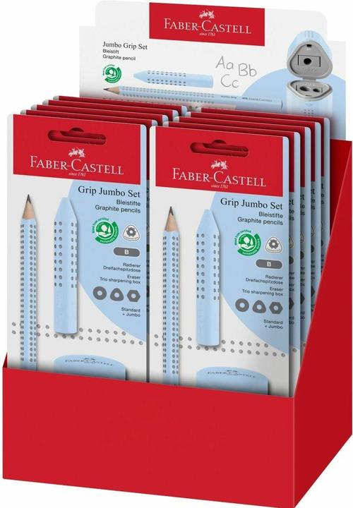Produktbild Faber-Castell Schreibset 3-tlg. Jumbo Grip sky blue (B, 1 x)