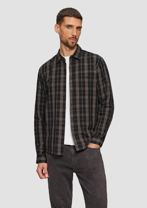 Immagine prodotto S.Oliver Hemd Regular Fit: Kariertes Hemd mit Label-Patch (XXL)