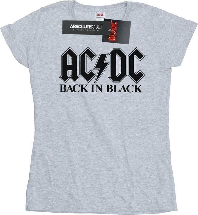 Produktbild AC/DC Back in Black Logo TShirt aus Baumwolle (L)