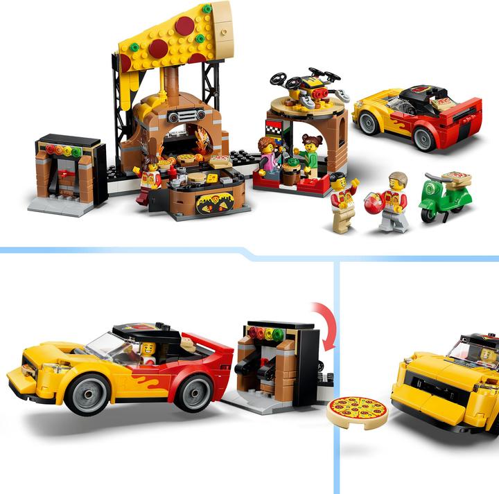 Produktbild LEGO Pizza-Liefererlebnis mit Fahrzeugen (60496)
