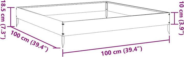 Actual product image vidaXL Hochbeet