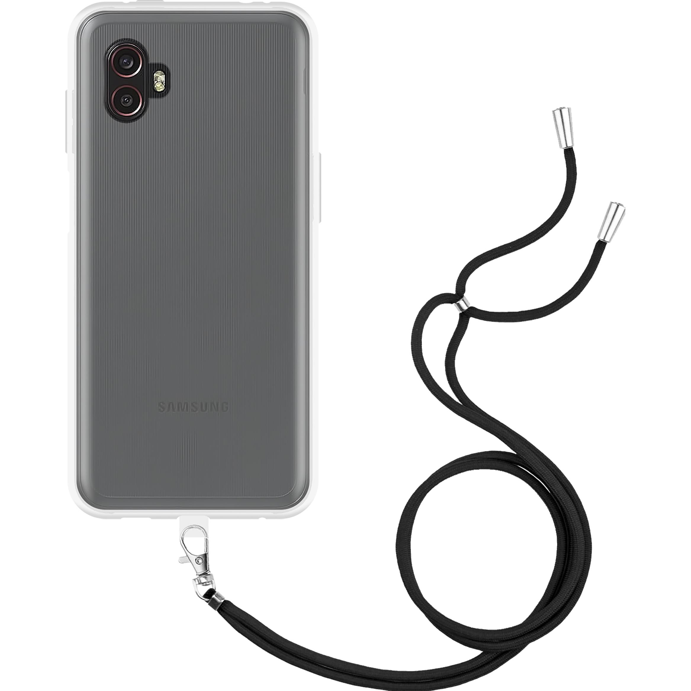 Thumbnail - Cazy Handykette Hülle Kompatibel mit Samsung Galaxy Xcover 6 Pro - Silikon Handyhülle mit Band Necklace, Handykette, Tra...