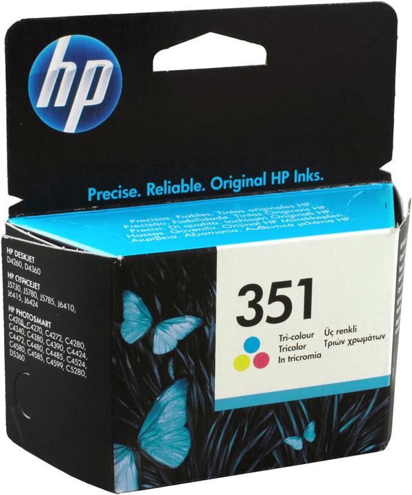 Actual product image HP 351 (C, M, Y)