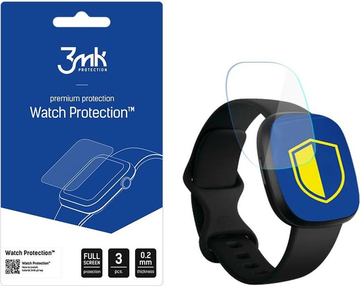 3MK Folia ARC Watch Fitbit Versa 3 / 4 Folia plein écran