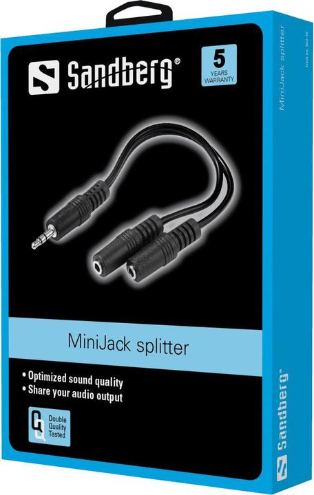 Immagine prodotto Sandberg Mini Jack splitter (Splitter audio)