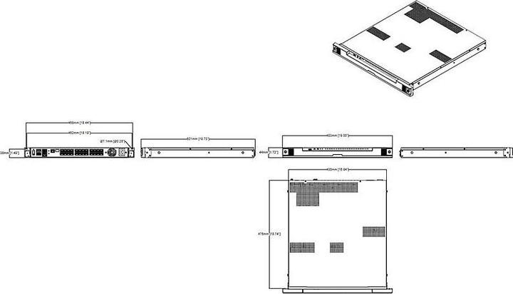 Produktbild Axis S2216 Recorder Station, 16 Kanal PoE (Netzteil)
