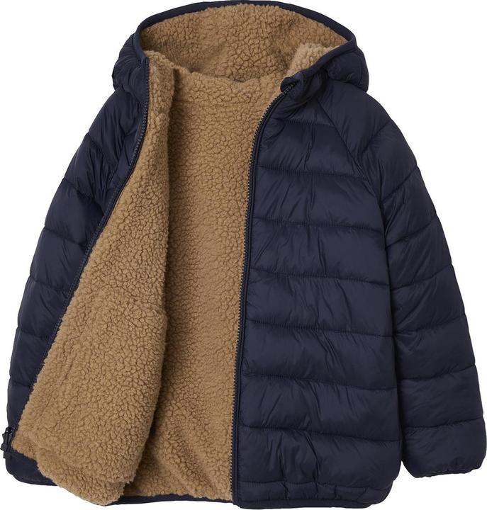 Image du produit Vertbaudet Jungen Wende-Steppjacke mit Teddyfleece, Recycling-Polyester-Wattierung (86)