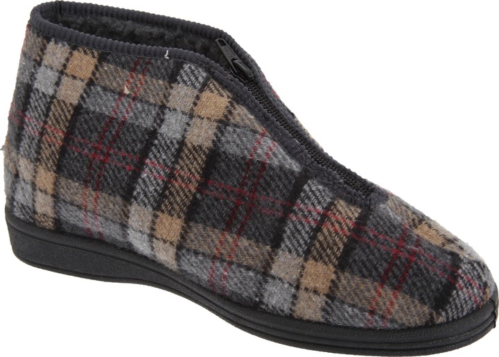 Immagine prodotto Universal Textiles Pantofole termiche Jed Ii Pantofole con zip Plaid (43)