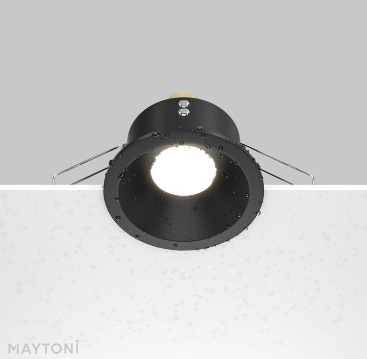 Image du produit Maytoni Zoom Spot encastrable GU10 rond noir IP65 étanche Ø85mm (GU10)