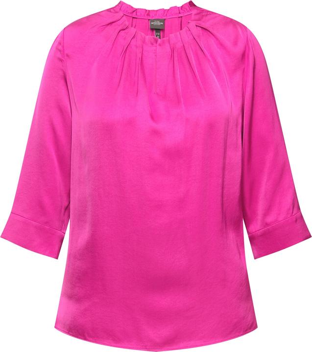 Produktbild Ulla Popken Bluse, gekräuselter Ausschnitt, 3/4-Arm (46, 48)