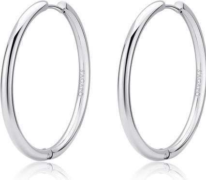 Produktbild Sagapo S'AgapÃµ - Chunky SHK75 steel hoop earrings (Edelstahl)