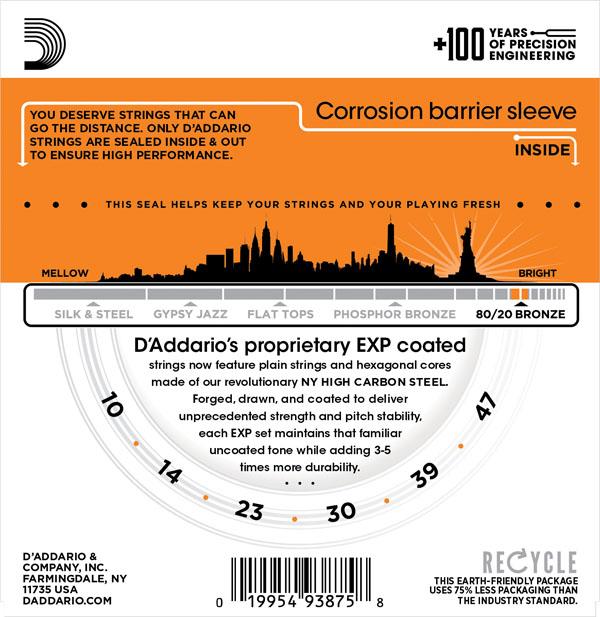 Produktbild D'Addario Exp10 (6x, Gitarre, 0.05")