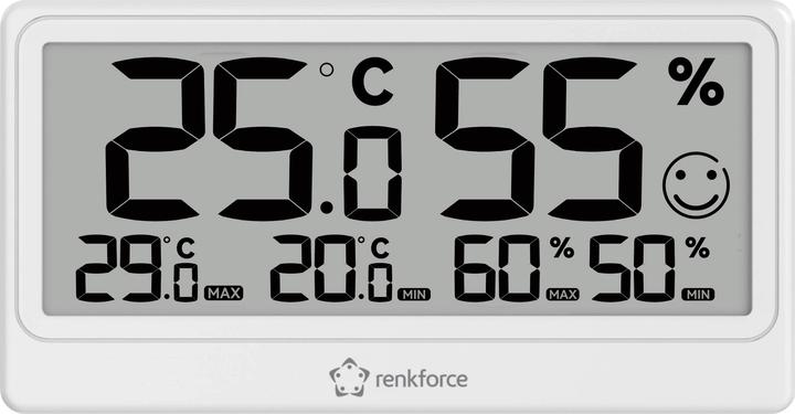 Produktbild Renkforce RF-6416470 Thermo-/Hygrometer Weiss
