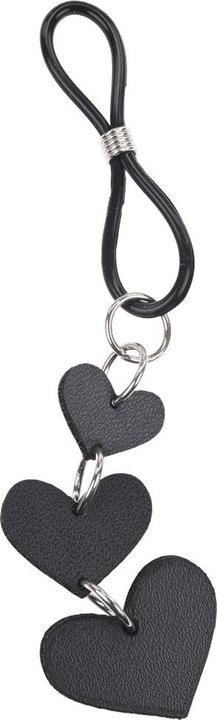 Productafbeelding Sportsheets Sex And Mischief Hart tepelbandjes zwart 10 cm
