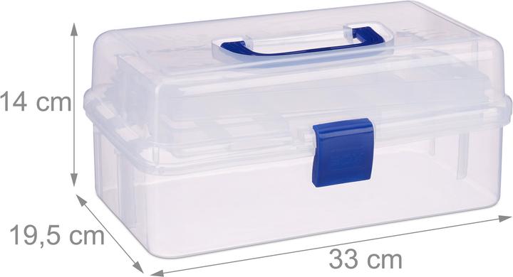 Actual product image Relaxdays Transparent Storage Box (33 x 19.5 x 14 cm)