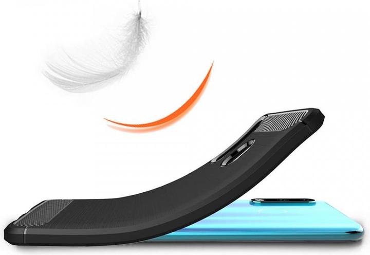 Actual product image Screenguard Huawei P30 Lite Cover Carbon Brushed Soft TPU (Huawei P30 Lite)