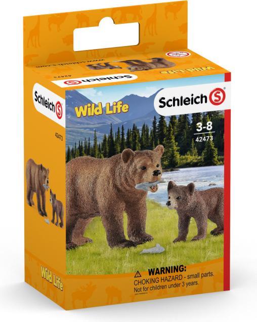 Actual product image Schleich Grizzly bear mother with cub