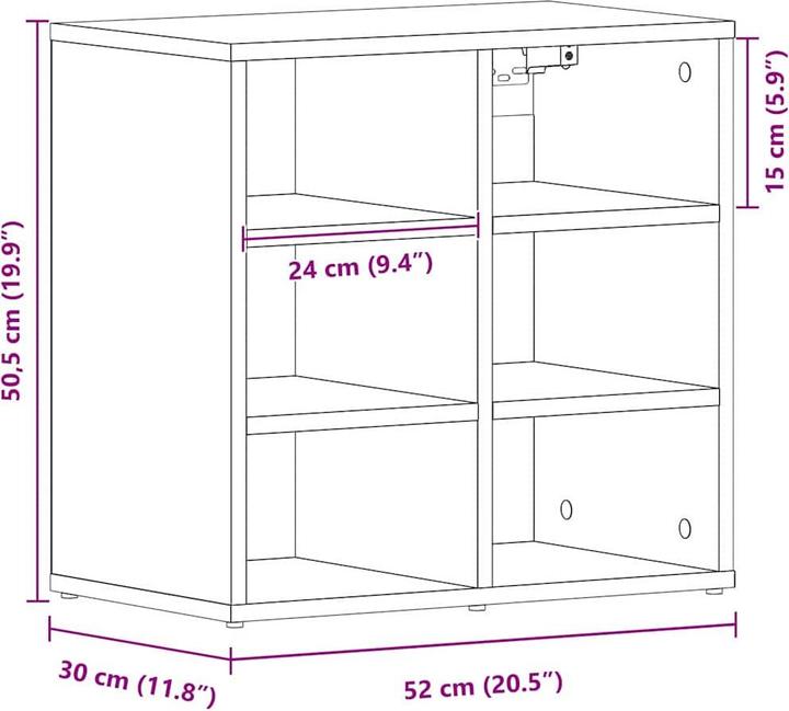 Immagine prodotto vidaXL Schuhschrank (30 x 30 x 67 cm)