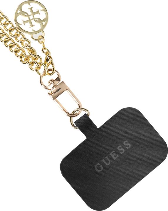 Actual product image Guess Crossbody Strap PU 4G Chain - gold / beige