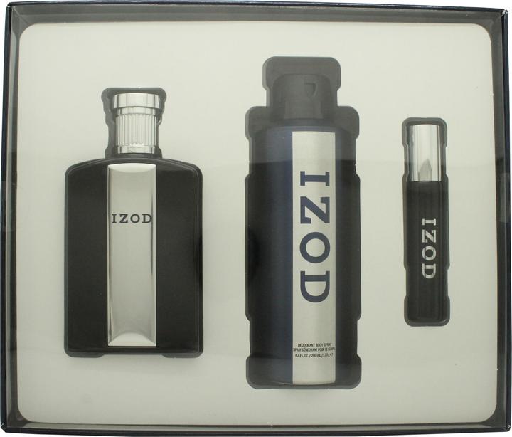 Actual product image Izod 3 Piece Gift Set for Men - EDT 100ml, EDT 15ml, Body Spray 200ml (Perfume set)