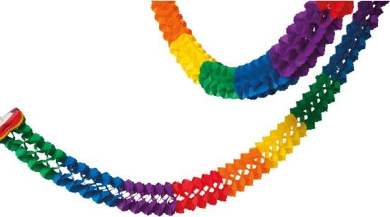 Produktbild Riethmüller Girlande Regenbogen Papier schwer entflammbar 16 x