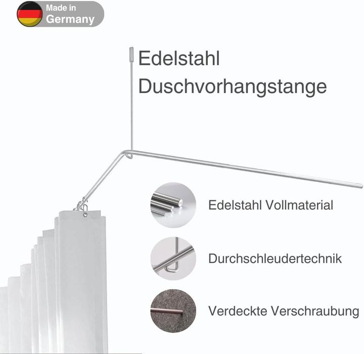 Produktbild Phos DSE Duschvorhangstange