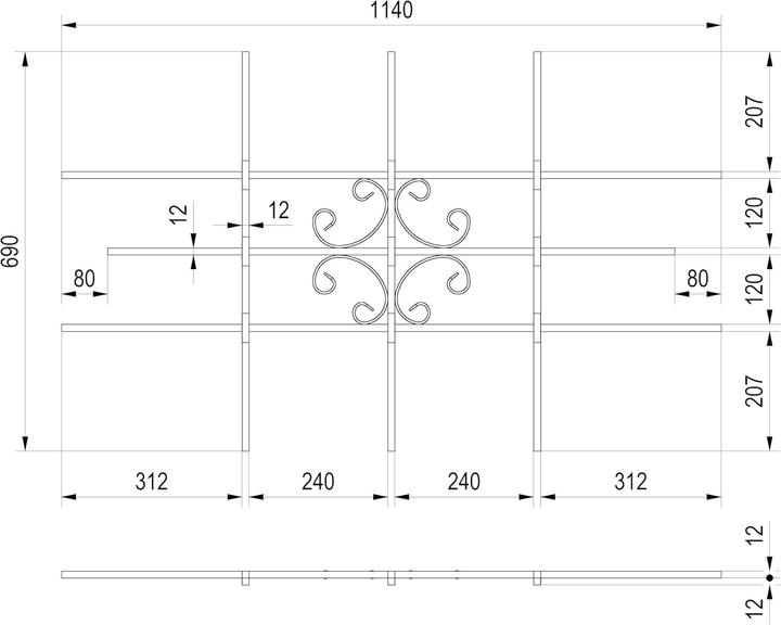 Produktbild Sixone Einbruchsschutz Fenstergitter