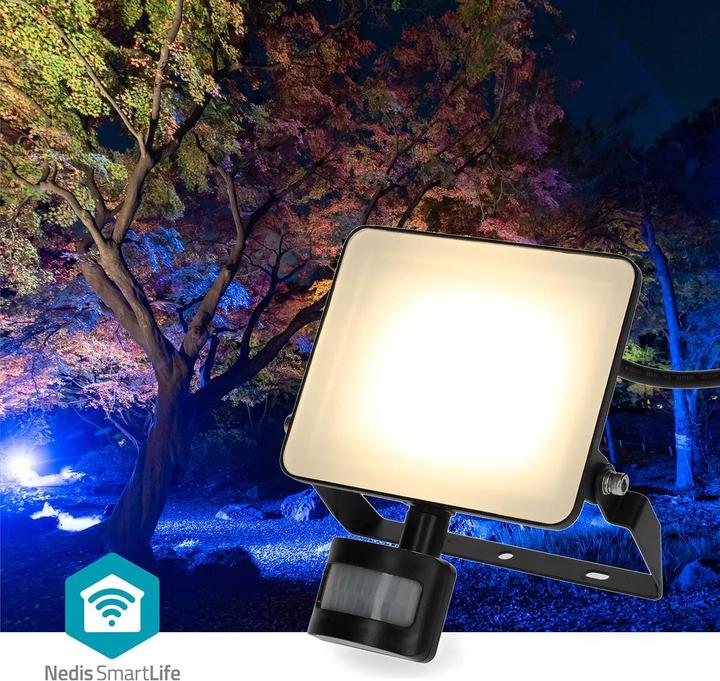 Actual product image Nedis Smartlife-Aussenleuchte | Bewegungssensor | 1620 lm | Wi-Fi | 20 W | Warm bis kühlen weiss | 300 (1620 lm, IP44)