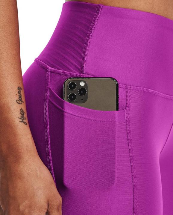 Actual product image Under Armour HeatGear Non-Slip Waistband Leggings 1365336-577 Purple L (L)