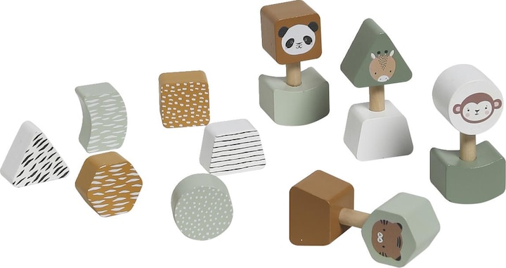 Actual product image Vertbaudet Baby pegging game TANSANIA, wood FSC®