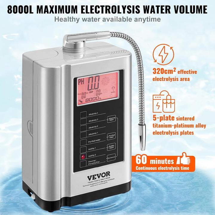 Actual product image Vevor Water Ionizer (1x)