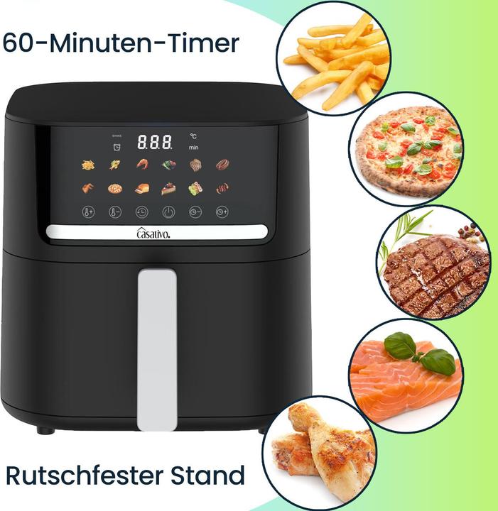 Produktbild Casativo Digitale Heissluftfritteuse, 6.5 L, 1600 Watt