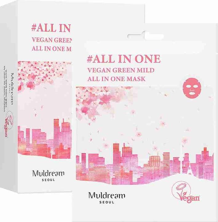 Immagine prodotto Muldream Maschera vegana verde mite tutto in uno
