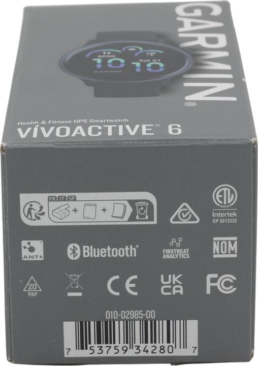 Produktbild Garmin vivoactive 6, GPS, Black/Slate, WW (42 mm)