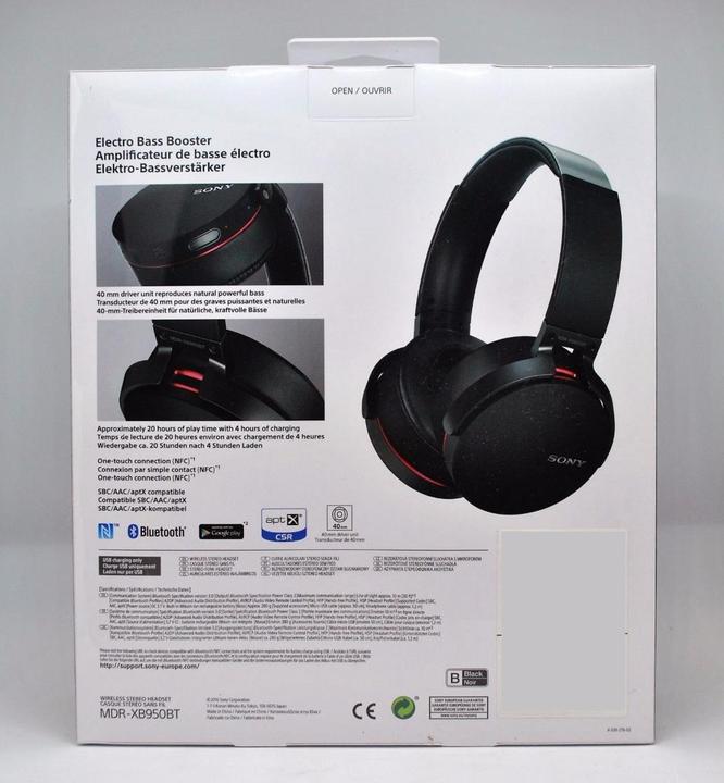 Immagine prodotto Sony Mdr-Xb950bt (30 h, Cablato)